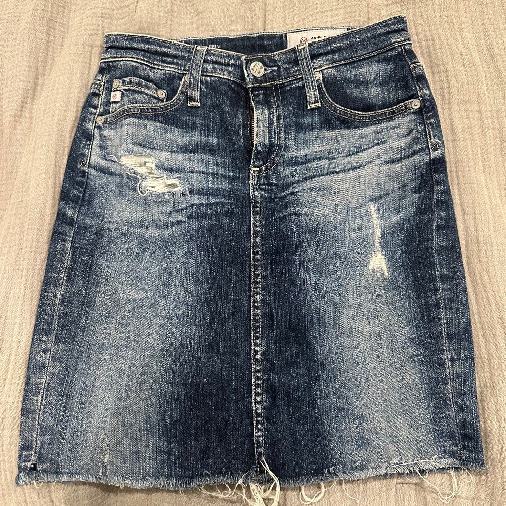 AGolde denim the Erin pencil skirt in size 25R